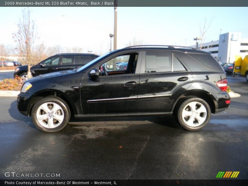 Black / Black 2009 Mercedes-Benz ML 320 BlueTec 4Matic