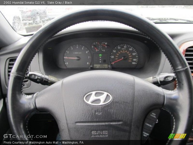 Slate Gray / Black 2002 Hyundai Sonata GLS V6