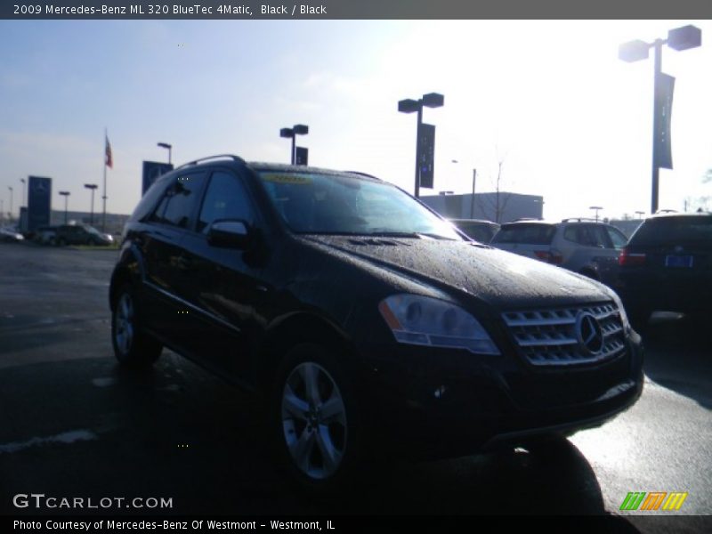 Black / Black 2009 Mercedes-Benz ML 320 BlueTec 4Matic