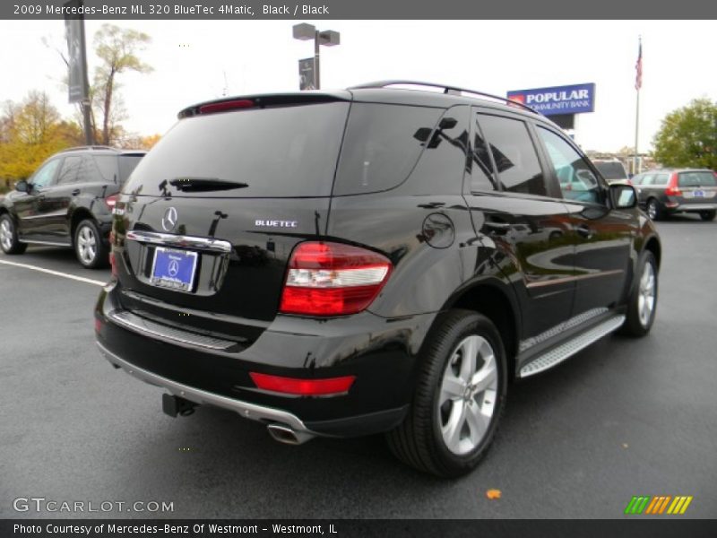 Black / Black 2009 Mercedes-Benz ML 320 BlueTec 4Matic