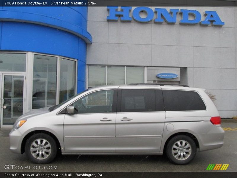 Silver Pearl Metallic / Gray 2009 Honda Odyssey EX