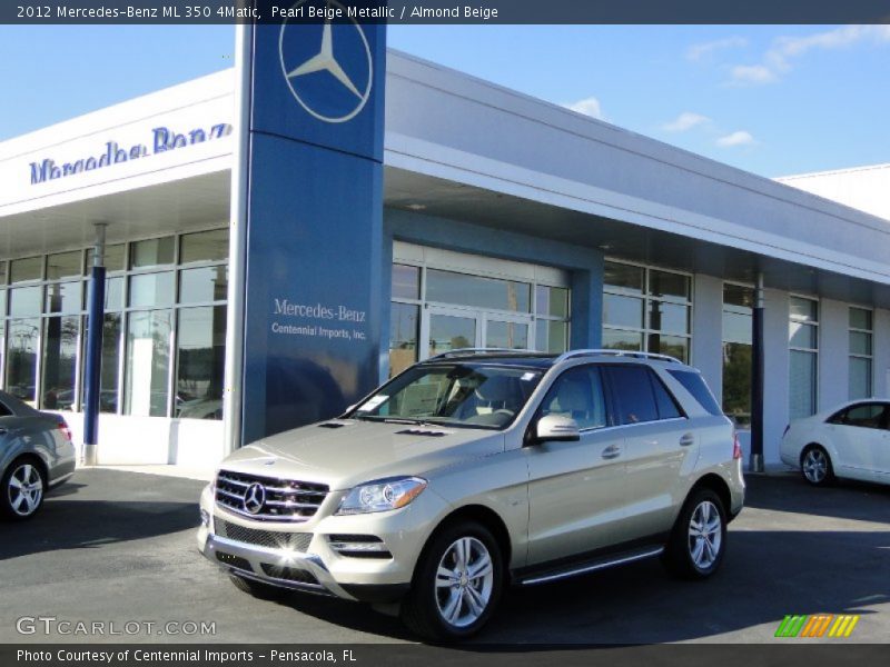 Pearl Beige Metallic / Almond Beige 2012 Mercedes-Benz ML 350 4Matic