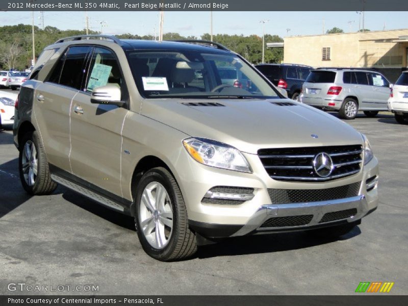 Pearl Beige Metallic / Almond Beige 2012 Mercedes-Benz ML 350 4Matic