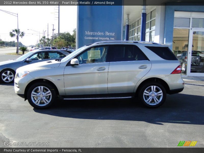 Pearl Beige Metallic / Almond Beige 2012 Mercedes-Benz ML 350 4Matic