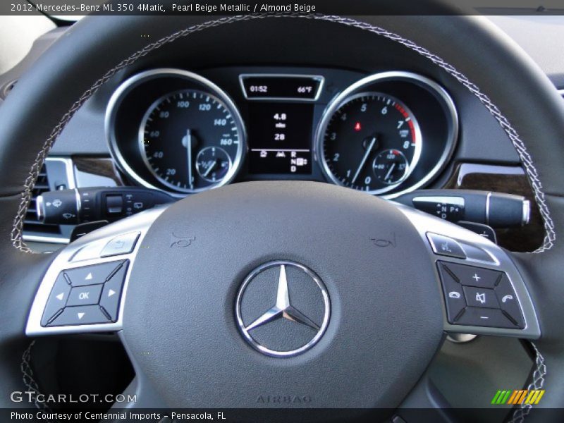 Pearl Beige Metallic / Almond Beige 2012 Mercedes-Benz ML 350 4Matic