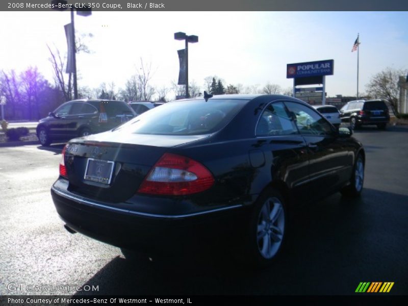 Black / Black 2008 Mercedes-Benz CLK 350 Coupe