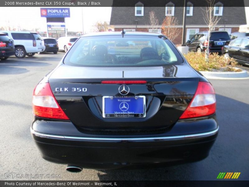 Black / Black 2008 Mercedes-Benz CLK 350 Coupe