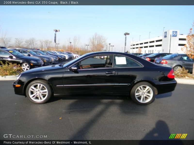 Black / Black 2008 Mercedes-Benz CLK 350 Coupe