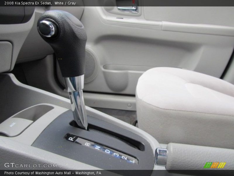 White / Gray 2008 Kia Spectra EX Sedan