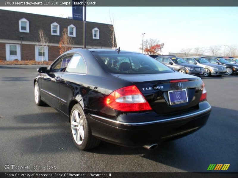 Black / Black 2008 Mercedes-Benz CLK 350 Coupe