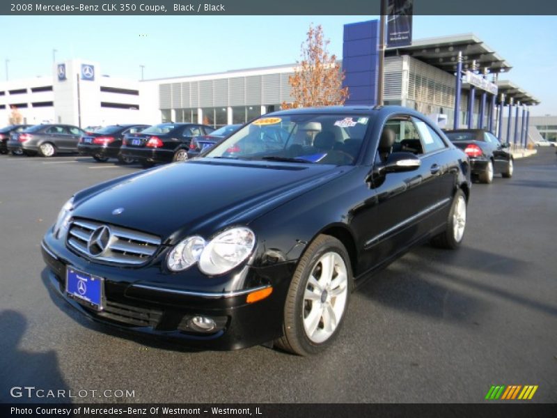 Black / Black 2008 Mercedes-Benz CLK 350 Coupe
