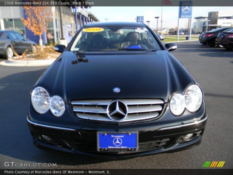 Black / Black 2008 Mercedes-Benz CLK 350 Coupe