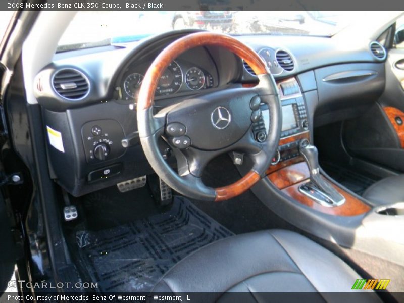 Black / Black 2008 Mercedes-Benz CLK 350 Coupe