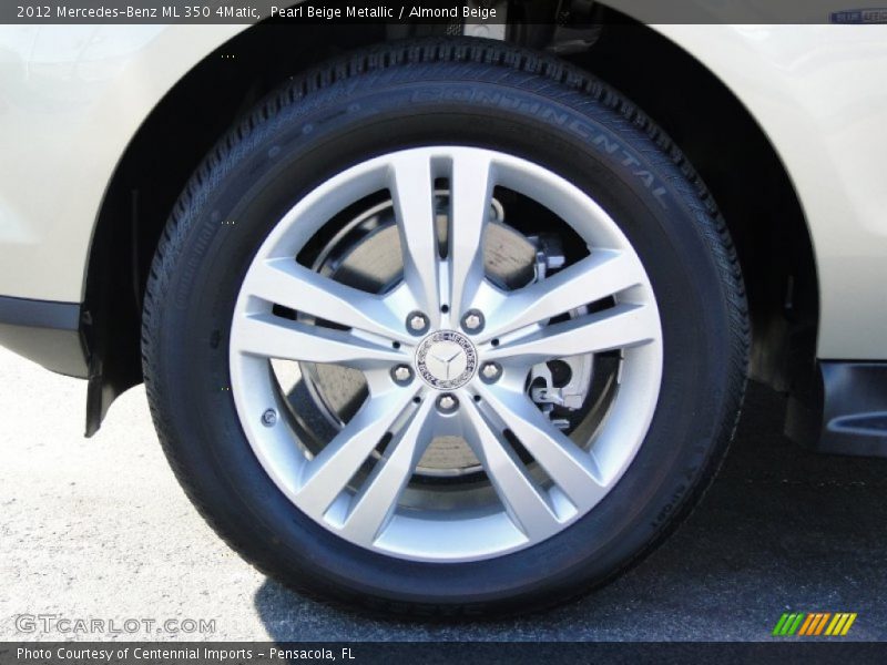 Pearl Beige Metallic / Almond Beige 2012 Mercedes-Benz ML 350 4Matic