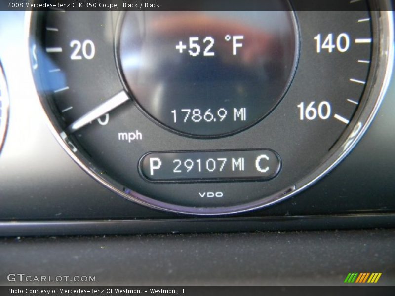 Black / Black 2008 Mercedes-Benz CLK 350 Coupe