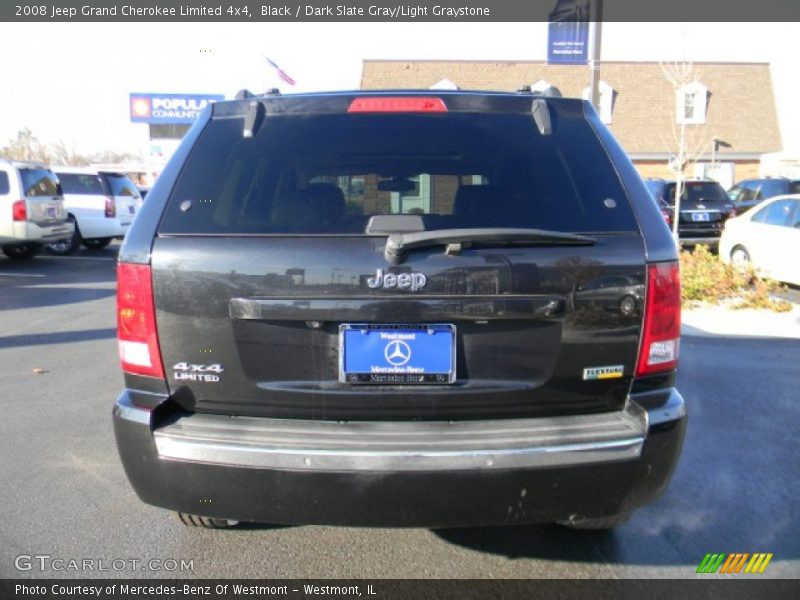 Black / Dark Slate Gray/Light Graystone 2008 Jeep Grand Cherokee Limited 4x4