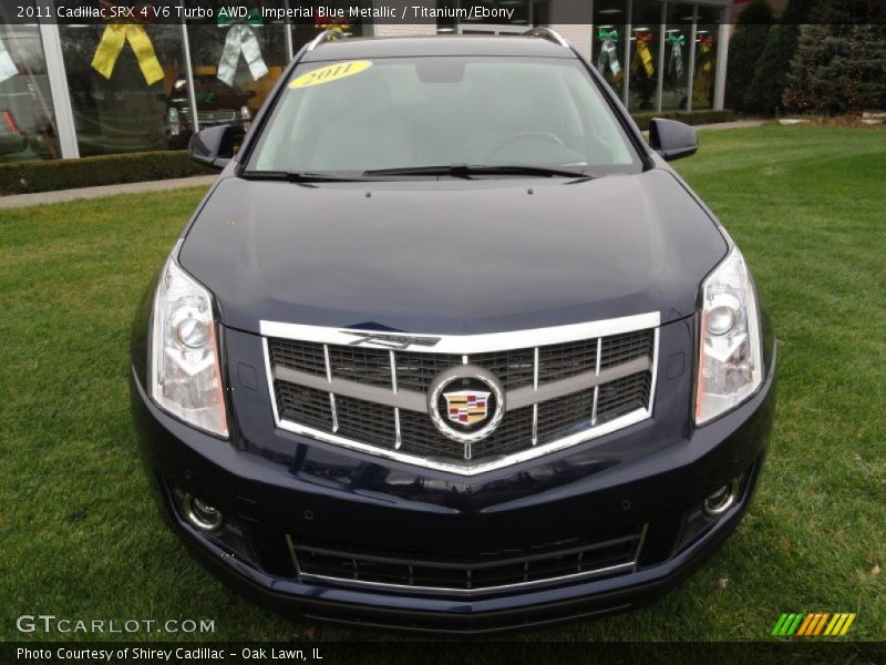 Imperial Blue Metallic / Titanium/Ebony 2011 Cadillac SRX 4 V6 Turbo AWD
