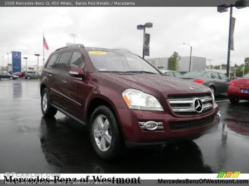 Barolo Red Metallic / Macadamia 2008 Mercedes-Benz GL 450 4Matic