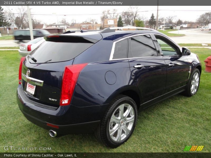 Imperial Blue Metallic / Titanium/Ebony 2011 Cadillac SRX 4 V6 Turbo AWD