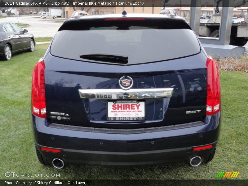 Imperial Blue Metallic / Titanium/Ebony 2011 Cadillac SRX 4 V6 Turbo AWD