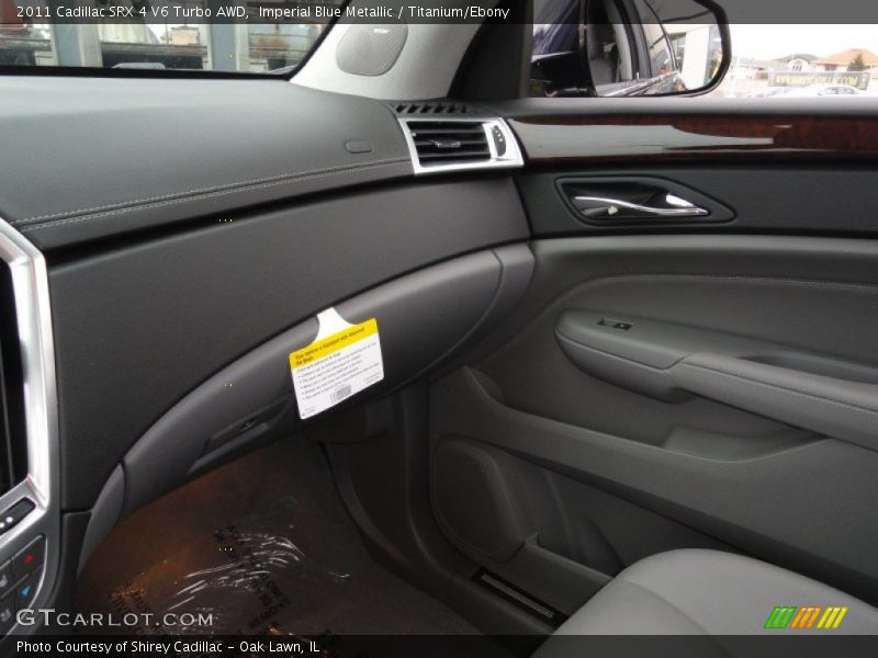 Imperial Blue Metallic / Titanium/Ebony 2011 Cadillac SRX 4 V6 Turbo AWD