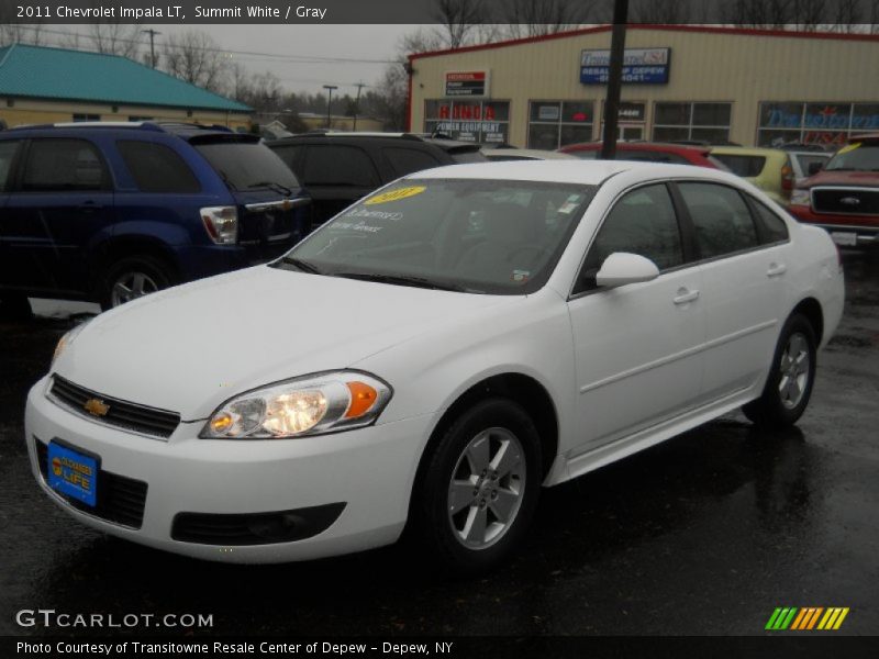 Summit White / Gray 2011 Chevrolet Impala LT