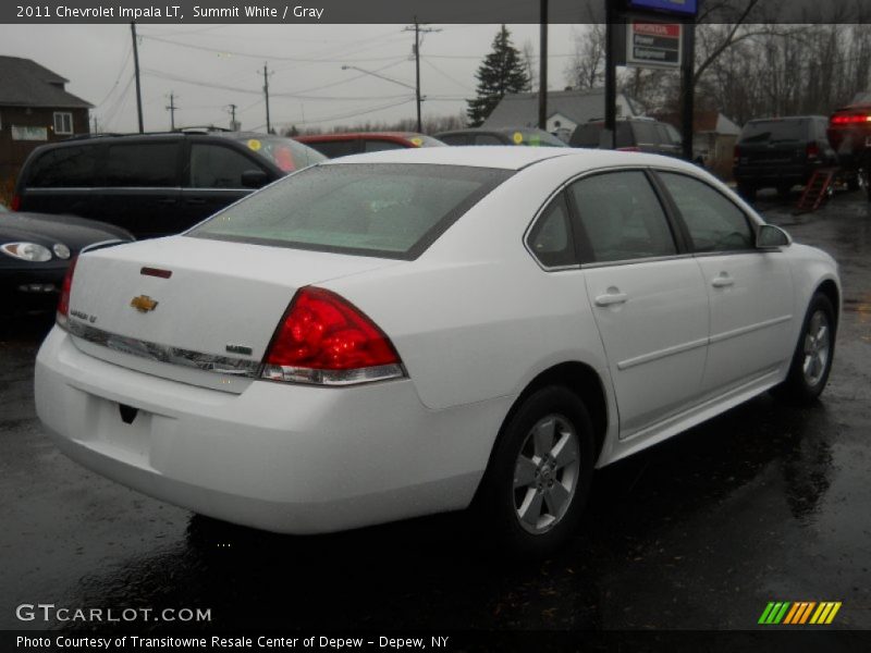 Summit White / Gray 2011 Chevrolet Impala LT