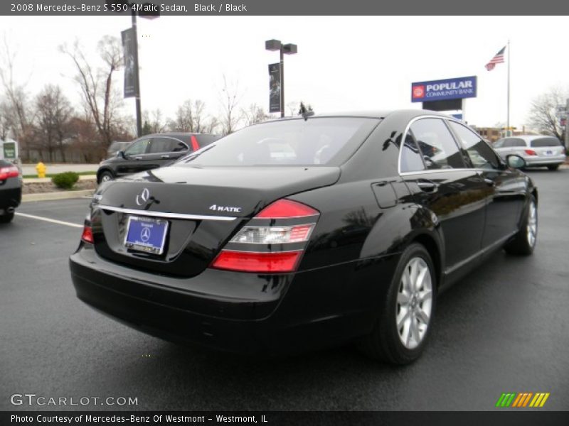 Black / Black 2008 Mercedes-Benz S 550 4Matic Sedan