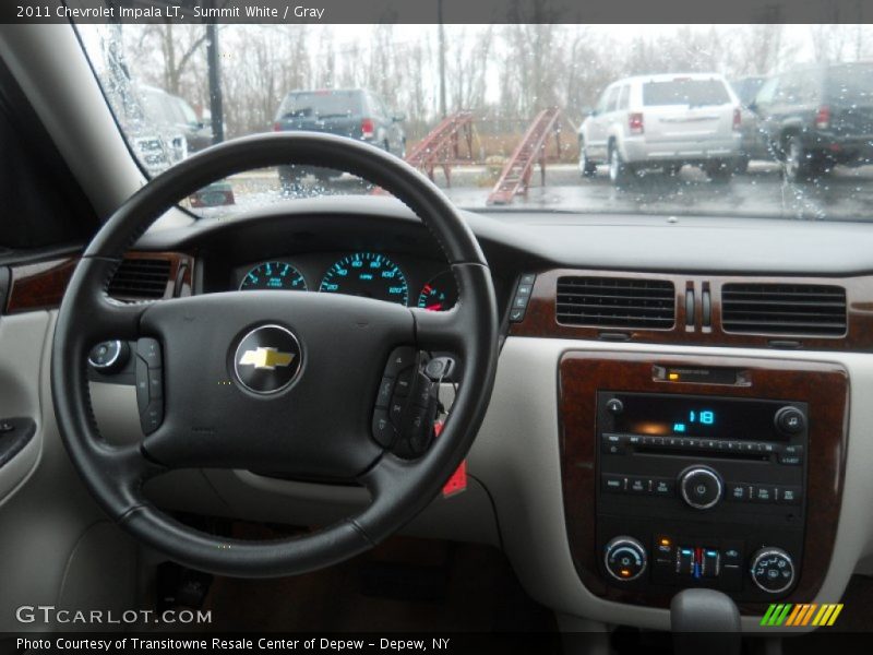 Summit White / Gray 2011 Chevrolet Impala LT
