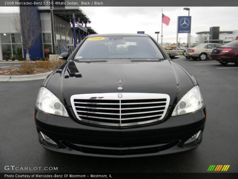 Black / Black 2008 Mercedes-Benz S 550 4Matic Sedan
