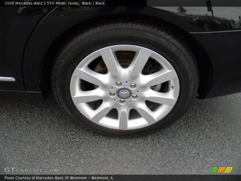 Black / Black 2008 Mercedes-Benz S 550 4Matic Sedan
