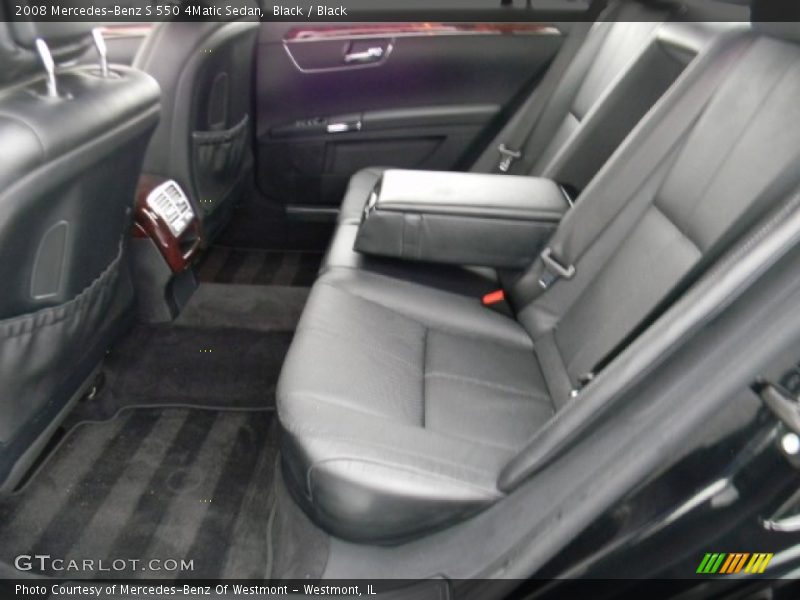 Black / Black 2008 Mercedes-Benz S 550 4Matic Sedan