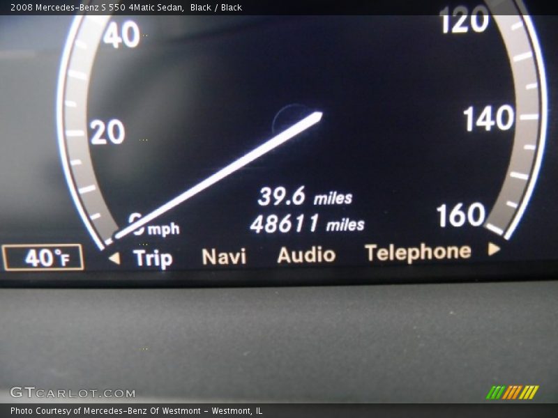 Black / Black 2008 Mercedes-Benz S 550 4Matic Sedan