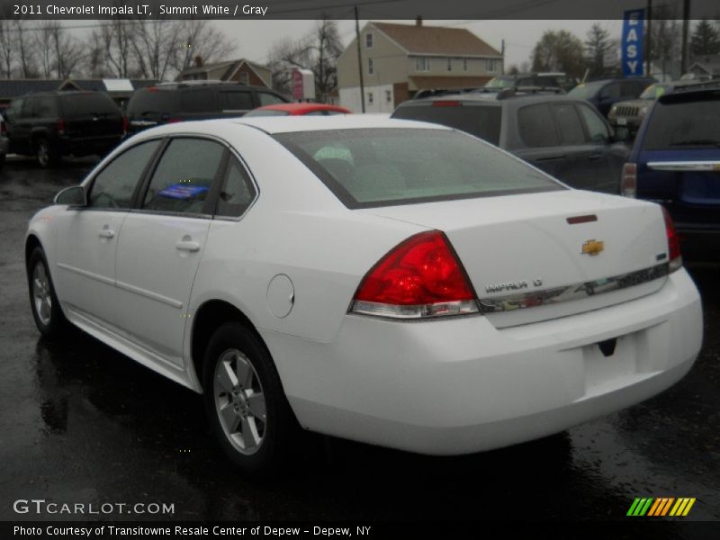 Summit White / Gray 2011 Chevrolet Impala LT