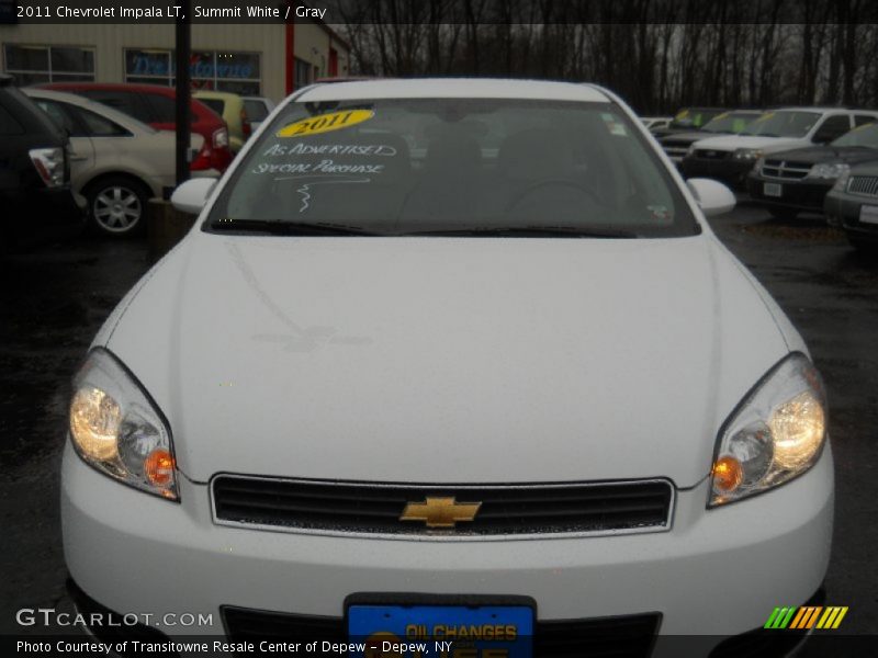 Summit White / Gray 2011 Chevrolet Impala LT