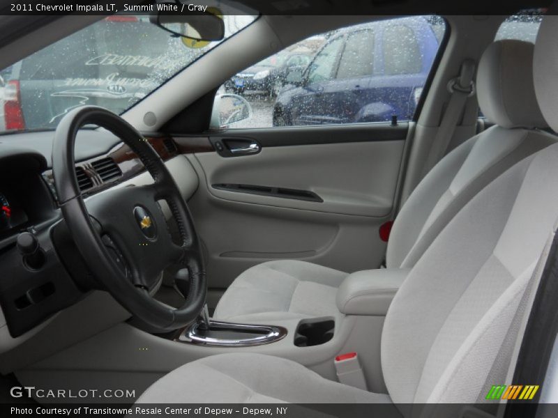 Summit White / Gray 2011 Chevrolet Impala LT