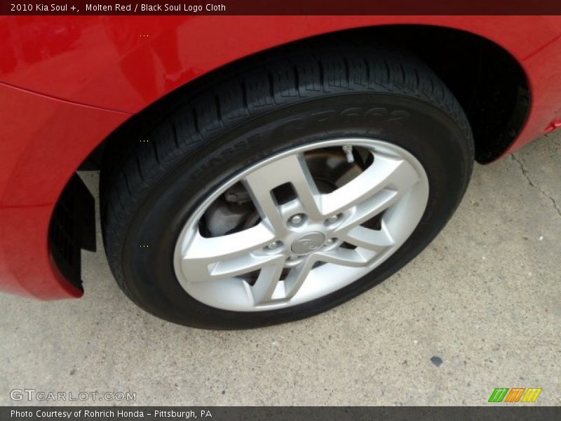 Molten Red / Black Soul Logo Cloth 2010 Kia Soul +