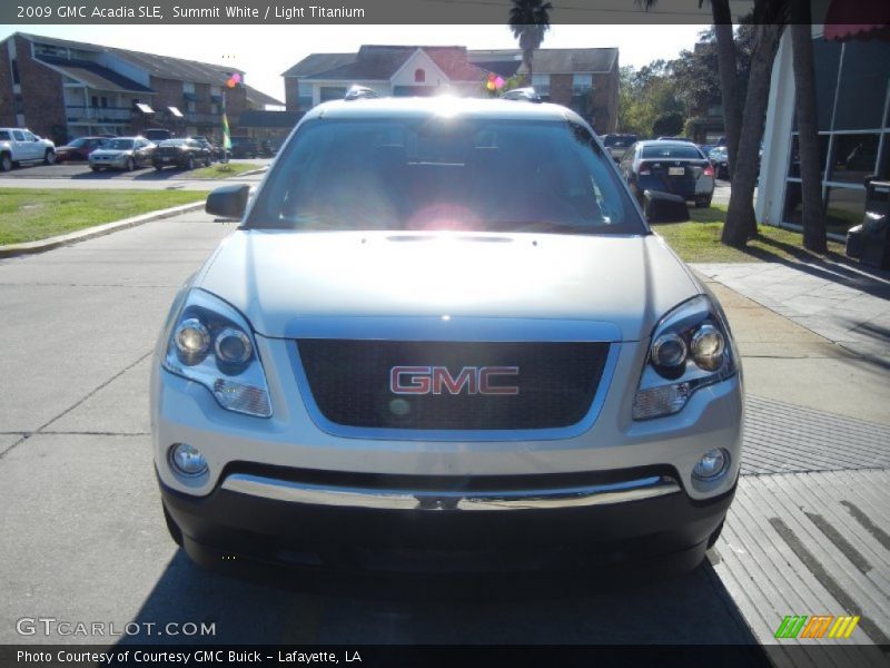 Summit White / Light Titanium 2009 GMC Acadia SLE