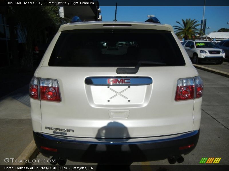 Summit White / Light Titanium 2009 GMC Acadia SLE
