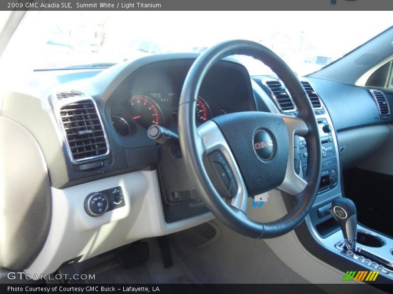 Summit White / Light Titanium 2009 GMC Acadia SLE
