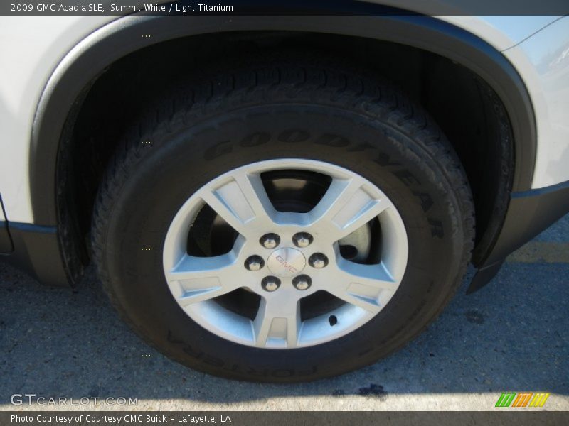 Summit White / Light Titanium 2009 GMC Acadia SLE