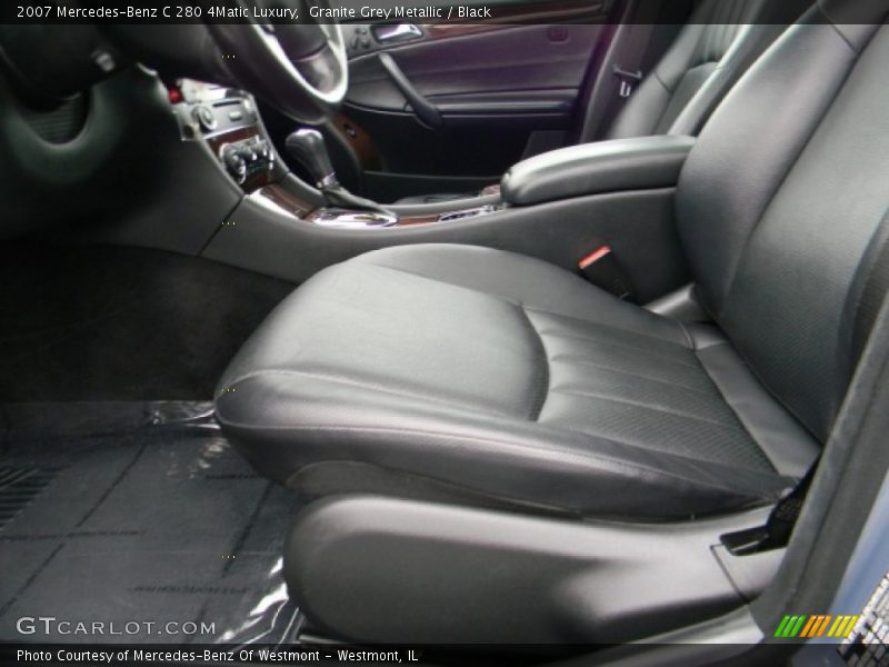Granite Grey Metallic / Black 2007 Mercedes-Benz C 280 4Matic Luxury