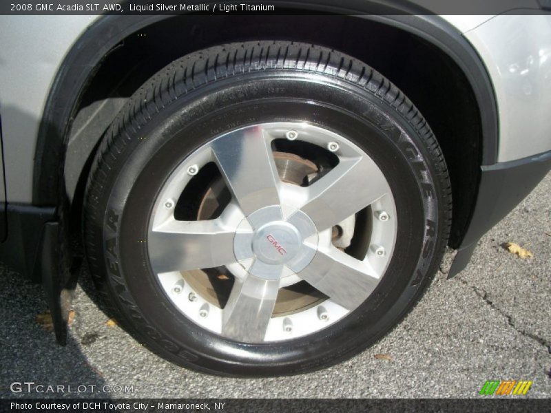 Liquid Silver Metallic / Light Titanium 2008 GMC Acadia SLT AWD