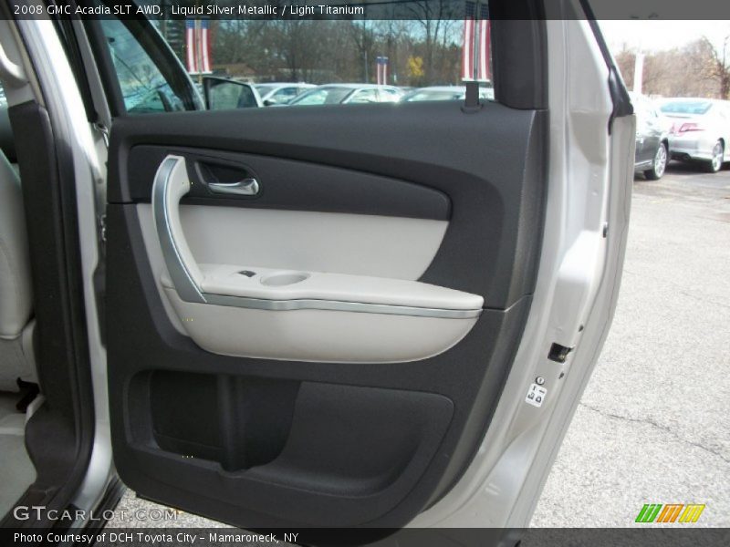 Liquid Silver Metallic / Light Titanium 2008 GMC Acadia SLT AWD