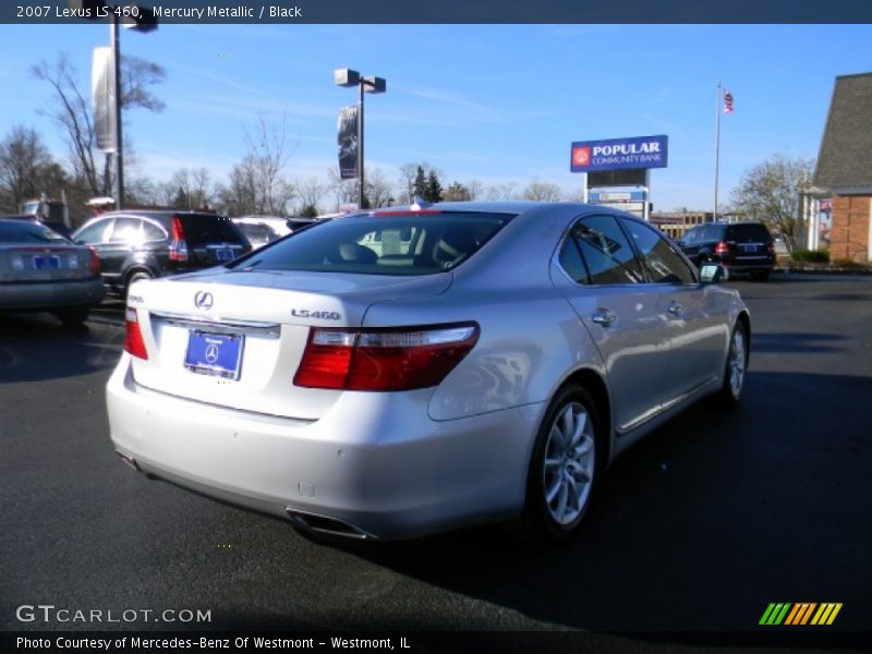 Mercury Metallic / Black 2007 Lexus LS 460