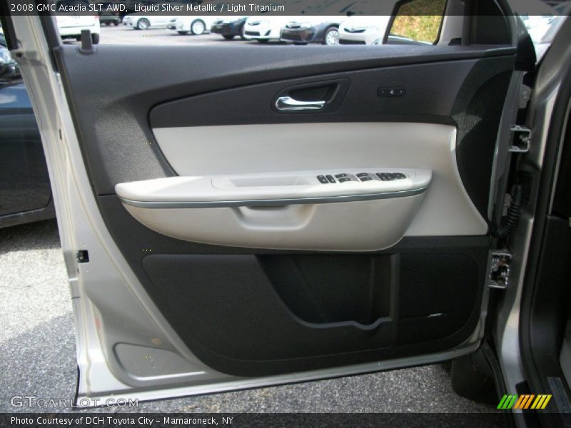 Liquid Silver Metallic / Light Titanium 2008 GMC Acadia SLT AWD