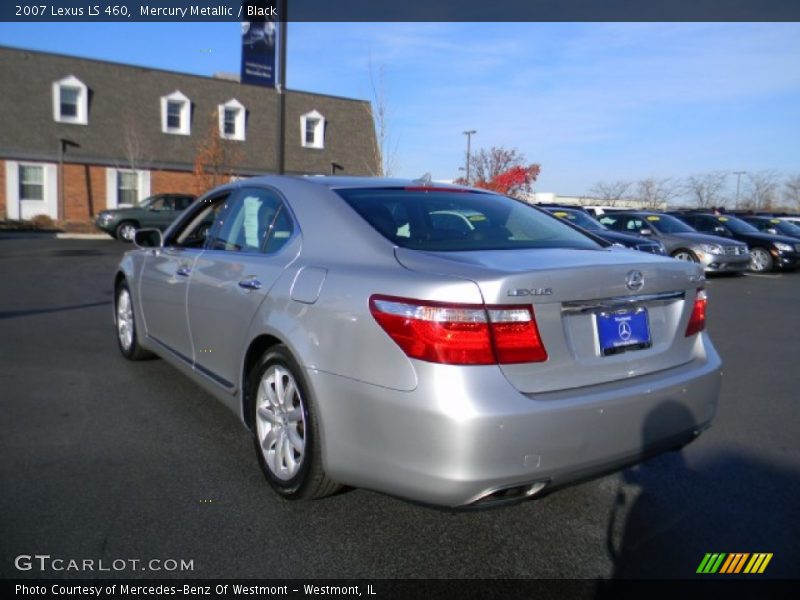 Mercury Metallic / Black 2007 Lexus LS 460