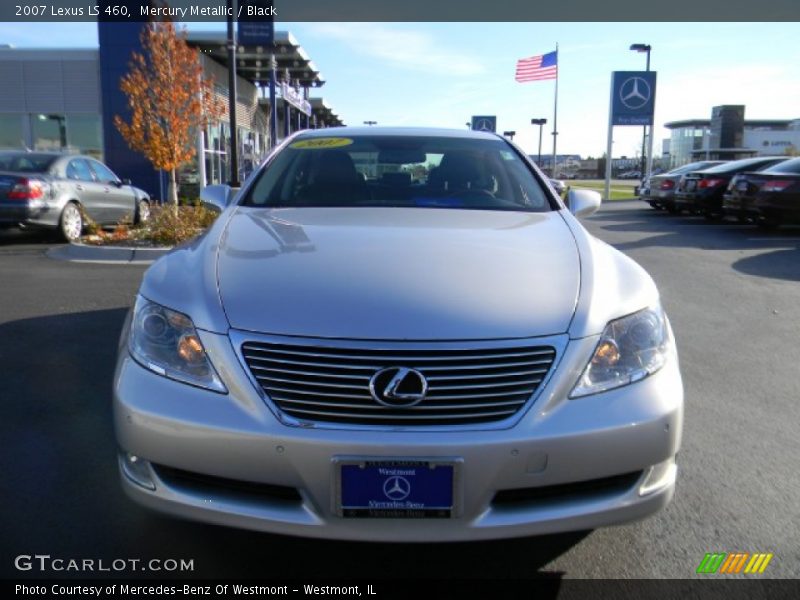 Mercury Metallic / Black 2007 Lexus LS 460