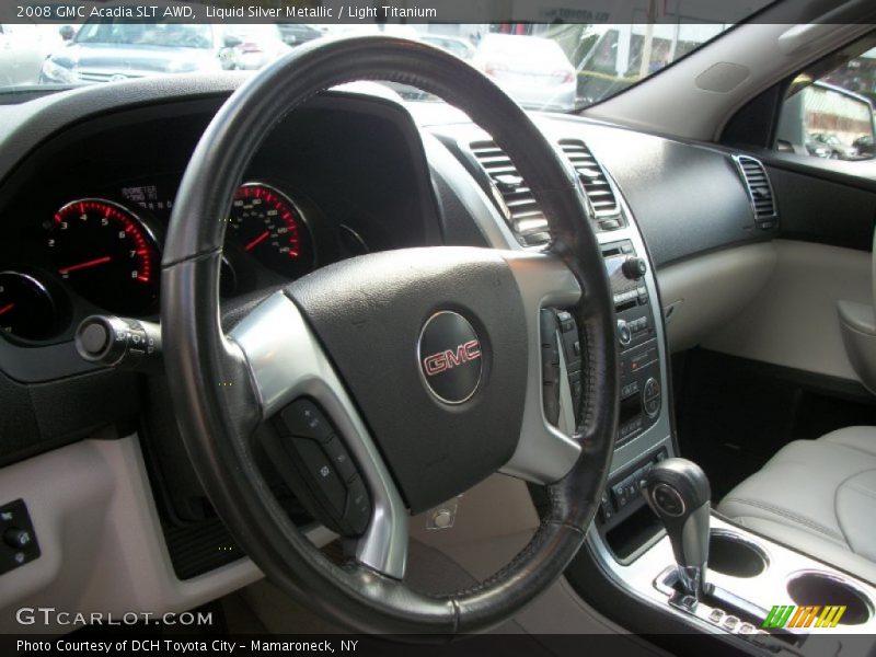 Liquid Silver Metallic / Light Titanium 2008 GMC Acadia SLT AWD