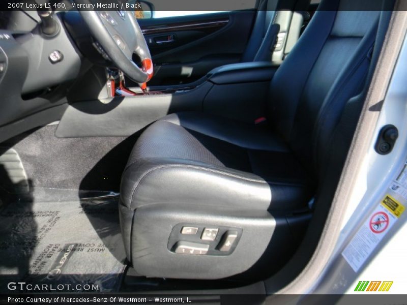 Mercury Metallic / Black 2007 Lexus LS 460